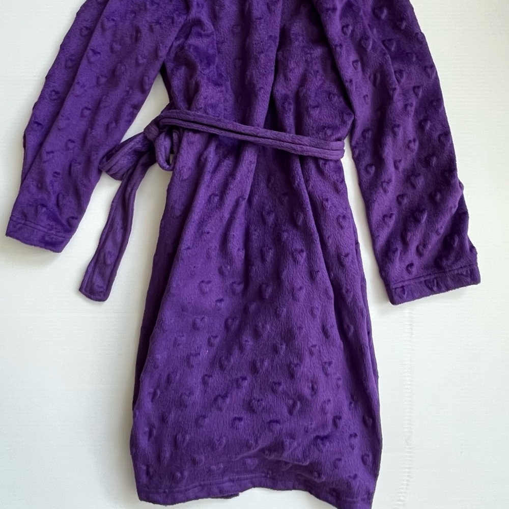 Child Purple Robe with hearts - Picture 6 of 11